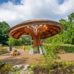 Novo Carbon Garden de Kew com pavilhão de cogumelos